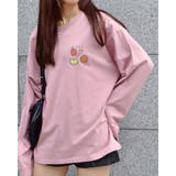 サーモンピンク | ワンポイントフルーツロゴTシャツ | ＆soiree