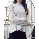 ベージュ | サーマルシンプル長袖カットソー | ＆soiree