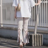 リブパンツ バックレースアップリブニットパンツ セクシー | ＆soiree | 詳細画像6 