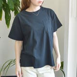 ポケット付き Uネック Tシャツ(無地) | ＆soiree | 詳細画像3 