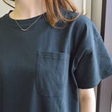 ポケット付き Uネック Tシャツ(無地) | ＆soiree | 詳細画像4 