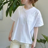 ポケット付き Vネック Tシャツ | ＆soiree | 詳細画像2 