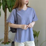 ポケット付き Vネック Tシャツ | ＆soiree | 詳細画像3 