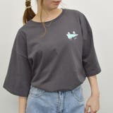 イラストバックプリント半袖Tシャツ(レトロイラスト) | &soiree | 詳細画像10