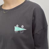 イラストバックプリント半袖Tシャツ(レトロイラスト) | &soiree | 詳細画像11