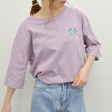イラストバックプリント半袖Tシャツ(レトロイラスト) | &soiree | 詳細画像13
