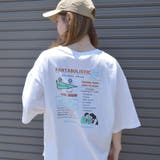 イラストバックプリント半袖Tシャツ(レトロイラスト) | &soiree | 詳細画像2