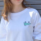 イラストバックプリント半袖Tシャツ(レトロイラスト) | &soiree | 詳細画像3