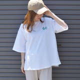 イラストバックプリント半袖Tシャツ(レトロイラスト) | &soiree | 詳細画像4
