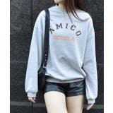 AMICOプリントビッグスウェットトレーナー 春 オーバーサイズ | ＆soiree | 詳細画像8 