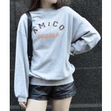 AMICOプリントビッグスウェットトレーナー 春 オーバーサイズ | ＆soiree | 詳細画像9 