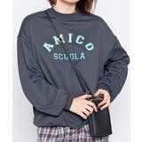 スミクロ | AMICOプリントビッグスウェットトレーナー 春 オーバーサイズ | ＆soiree