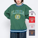 サテン刺繍ビッグスウェットトレーナー 春 オーバーサイズ | ＆soiree | 詳細画像1 