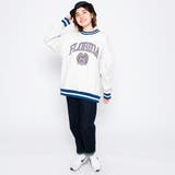 サテン刺繍ビッグスウェットトレーナー 春 オーバーサイズ | ＆soiree | 詳細画像11 