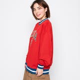 サテン刺繍ビッグスウェットトレーナー 春 オーバーサイズ | ＆soiree | 詳細画像14 