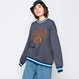 サテン刺繍ビッグスウェットトレーナー 春 オーバーサイズ | ＆soiree | 詳細画像17 