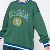 サテン刺繍ビッグスウェットトレーナー 春 オーバーサイズ | ＆soiree | 詳細画像2 