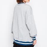 サテン刺繍ビッグスウェットトレーナー 春 オーバーサイズ | ＆soiree | 詳細画像23 