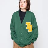 Ｄ／グリーン | ワッペン付きカーディガン 新作 春 | ＆soiree