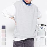 【2点セット】裏毛ベスト＋Ｔシャツ | ＆soiree | 詳細画像1 