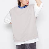 グレージュ | 【2点セット】裏毛ベスト＋Ｔシャツ | ＆soiree