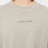 Complicated刺繍 ピグメントラグランTシャツ | ＆soiree | 詳細画像7 