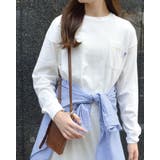 ホワイト | USAコットン ロンTワンピース | ＆soiree