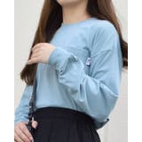 クスミブルー | USAコットン ロンT | &soiree