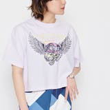 ラベンダー | CUSTOMプリント ショート丈ピグメントTシャツ | &soiree