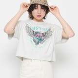 白杢 | CUSTOMプリント ショート丈ピグメントTシャツ | &soiree