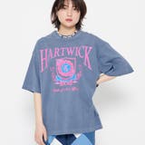 ネイビー | HARTWICKカレッジロゴ ピグメントTシャツ | ＆soiree