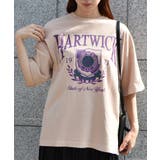 ベビーピンク | HARTWICKカレッジロゴ ピグメントTシャツ | ＆soiree