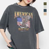 AMERICANプリント ピグメントＴシャツ | ＆soiree | 詳細画像1 