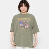 カーキ | AMERICANプリント ピグメントＴシャツ | ＆soiree