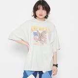 白杢 | AMERICANプリント ピグメントＴシャツ | ＆soiree