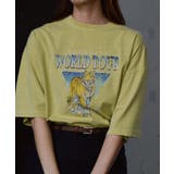 World Tourタイガープリント ピグメントＴシャツ | ＆soiree | 詳細画像24 