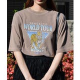 World Tourタイガープリント ピグメントＴシャツ | ＆soiree | 詳細画像3 