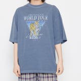 ネイビー | World Tourタイガープリント ピグメントＴシャツ | ＆soiree