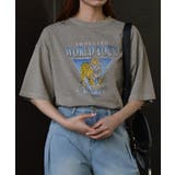グレージュ | World Tourタイガープリント ピグメントＴシャツ | ＆soiree