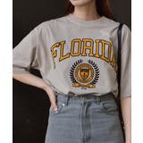 グレージュ | フロリダカレッジTシャツ | ＆soiree
