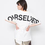 ホワイト | バックロゴドルマンTシャツ | ＆soiree