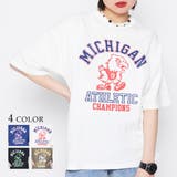 バードプリントカレッジＴシャツ | ＆soiree | 詳細画像1 