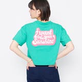 グリーン | ポップカラーTシャツ ショート丈トップス | ＆soiree
