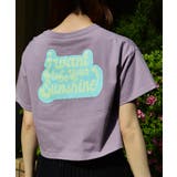 バイオレット | ポップカラーTシャツ ショート丈トップス | ＆soiree