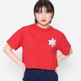 レッド | ポップカラーTシャツ ショート丈トップス | ＆soiree