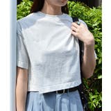 コットン無地ベーシック半袖ショート丈Tシャツ | &soiree | 詳細画像5