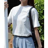 コットン無地ベーシック半袖ショート丈Tシャツ | &soiree | 詳細画像6