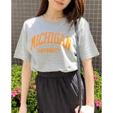 MICHIGAN カレッジロゴプリントTシャツ(半袖) | &soiree | 詳細画像18