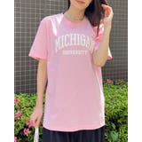 MICHIGAN カレッジロゴプリントTシャツ(半袖) | ＆soiree | 詳細画像64 
