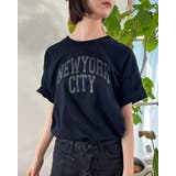 A-ブラック | カレッジロゴアソートプリントTシャツ(半袖) | ＆soiree